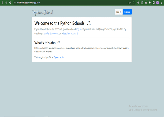 Quiz Web Application (Multi-User)